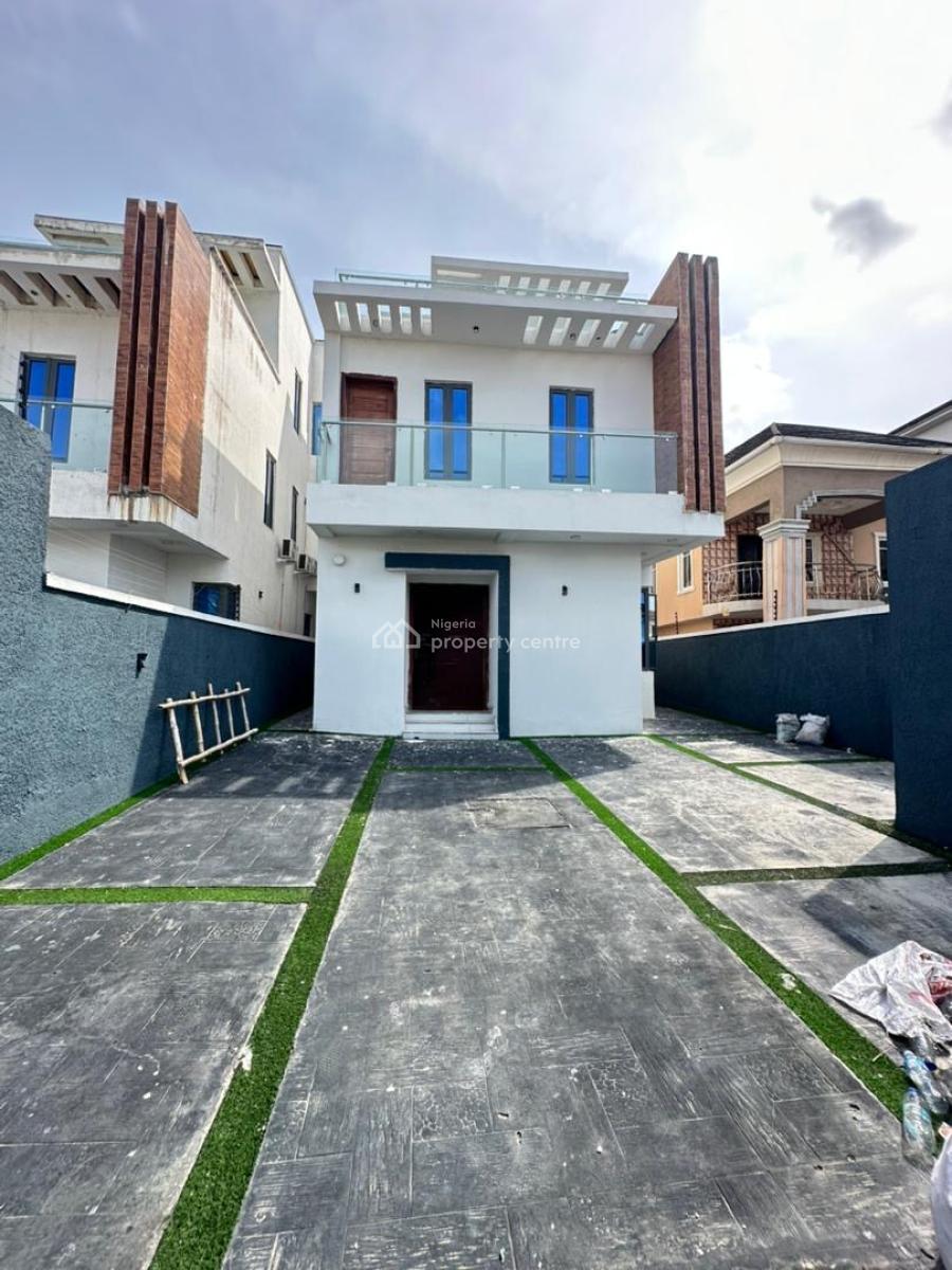 Self Serviced 5 Bedroom Fully Detached Duplex with Bq,pool & Cinema, Ado, Ajah, Lagos, Detached Duplex for Rent