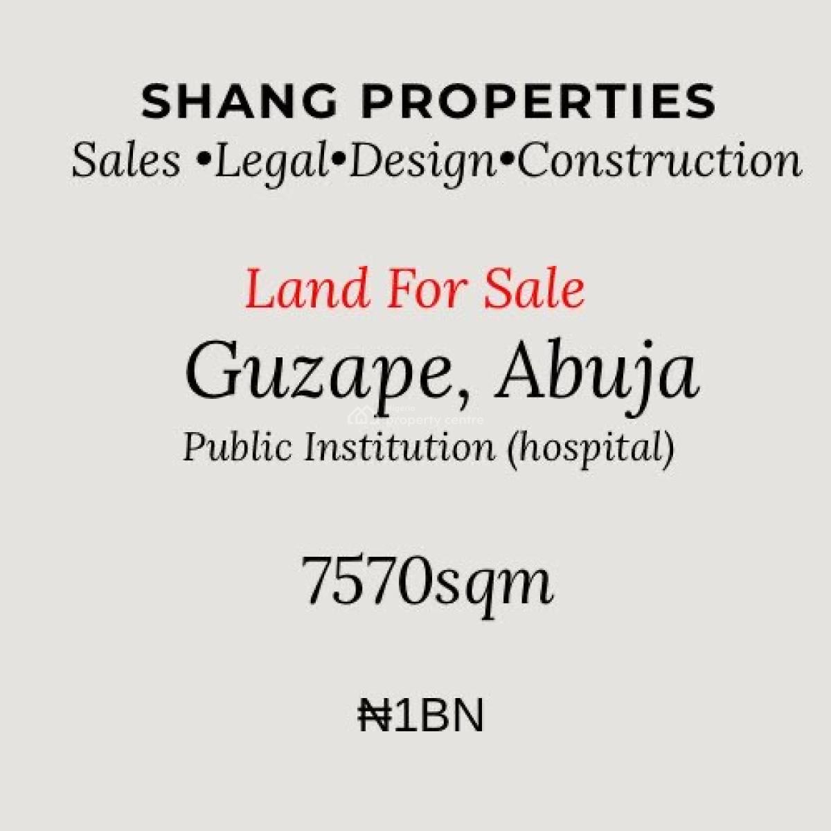 7570sqm Industrial Land at Guzape Abuja, Guzape District, Abuja, Industrial Land for Sale