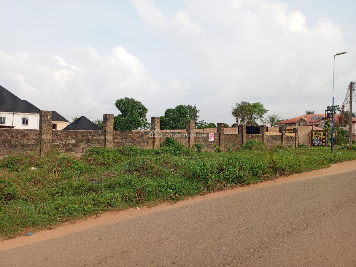 Bare Land of 140ft By 150ft with Additional 50ft By 100ft Behind., on a Tarred Road at Etete Layout Gra, Benin, Oredo, Edo, Commercial Land for Sale