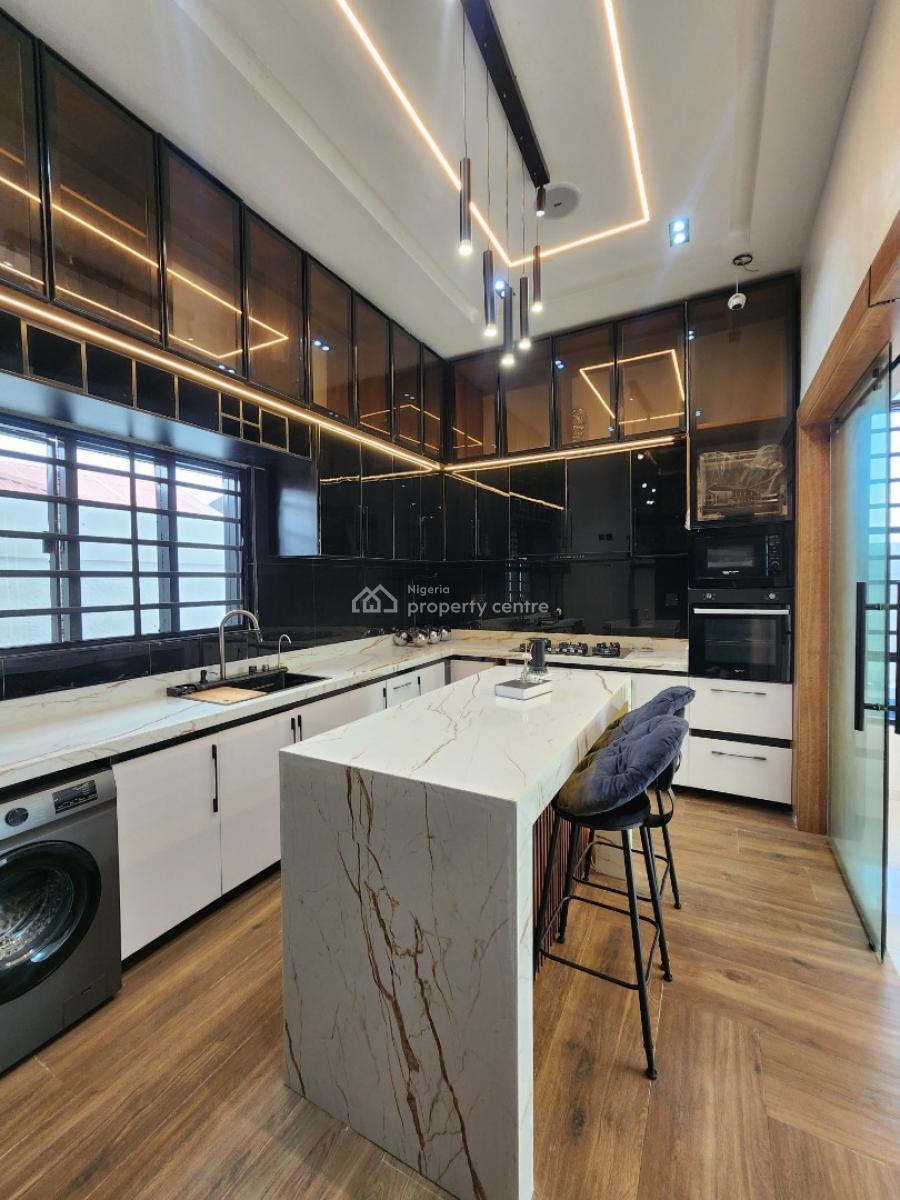 Luxury 5 Bedroom Fully Detached Duplex W/ Bq, Pool in a Secured Estate, Sangotedo, Ajah, Lagos, Detached Duplex for Sale