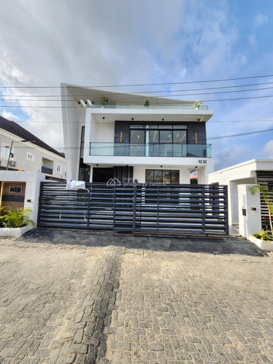 Luxury 5 Bedroom Fully Detached Duplex W/ Bq, Pool in a Secured Estate, Sangotedo, Ajah, Lagos, Detached Duplex for Sale