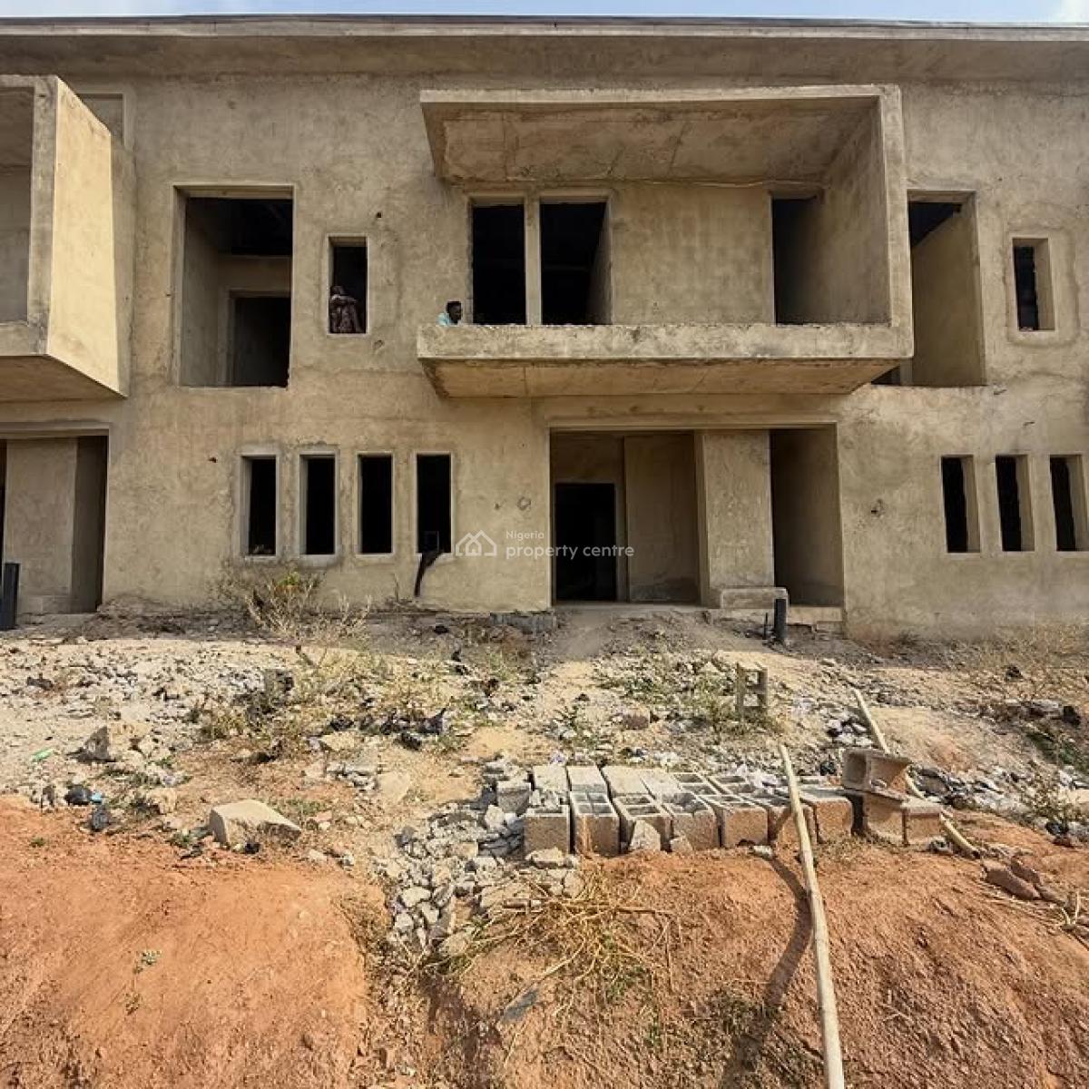 Spacious 3 Bedroom Terrace Duplex 1 Room Bq(semi Finished), Asokoro District, Abuja, Terraced Duplex for Sale