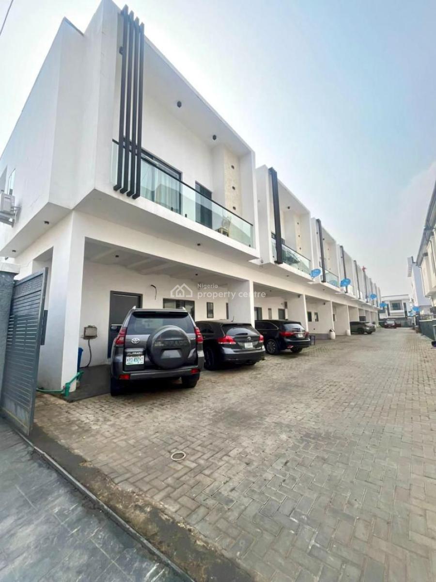 Well Built 4 Terraced Duplex with Bq in a Serene Environment in Ikota, Ikota, Lekki, Lagos, Terraced Duplex for Sale