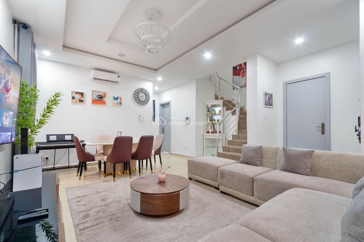 Luxury 4 Bedroom Terrace Apartment, Royal Pine Estate 3, Eleganzer, Lekki, Lagos, Flat / Apartment Short Let