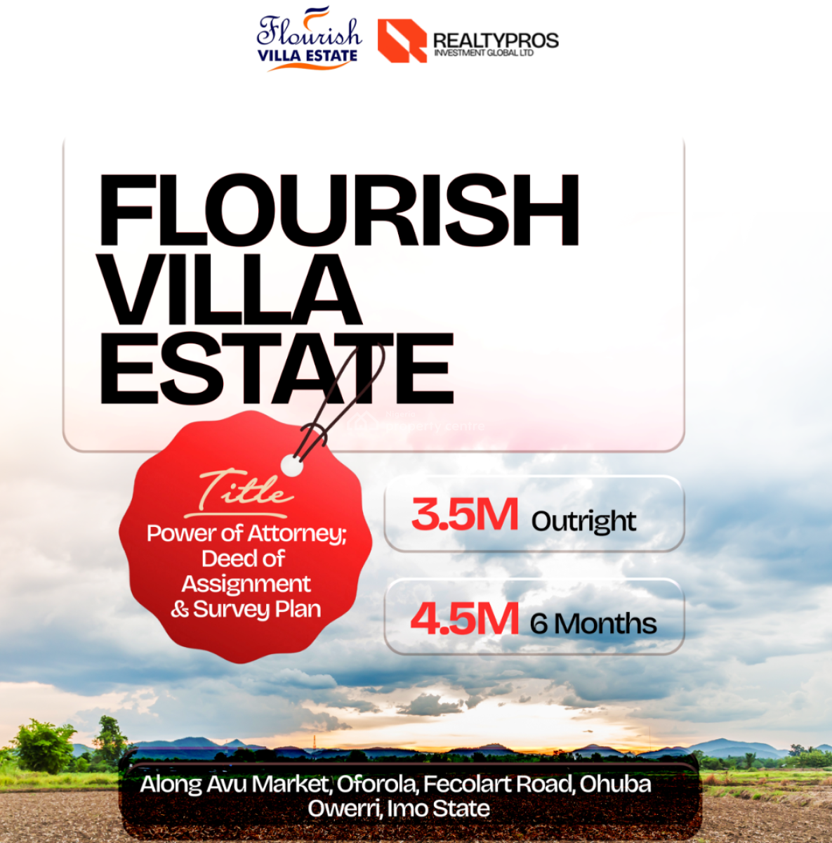 Land, Flourish Villa Estate, Owerri Municipal, Imo, Mixed-use Land for Sale