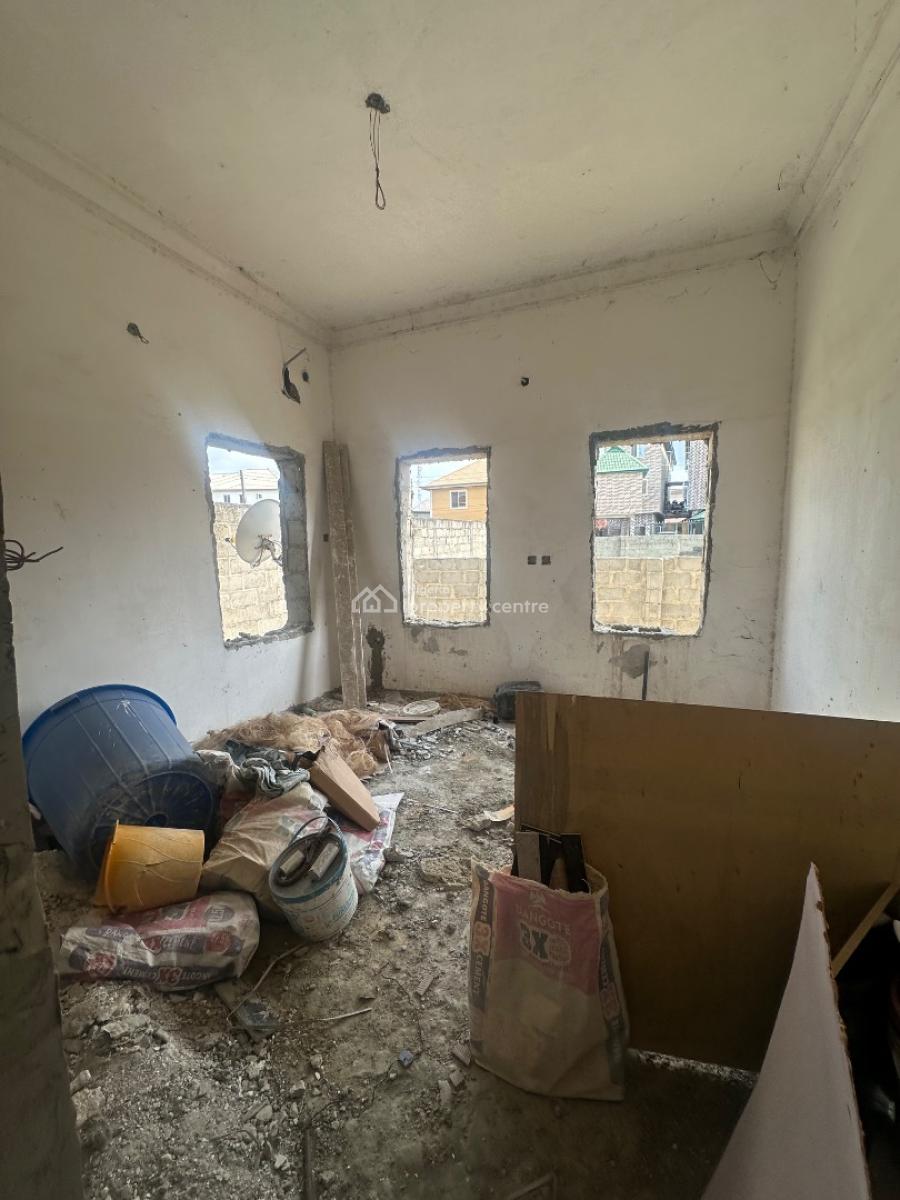 Incomplete Two Bedroom Flat, Sangotedo, Ajah, Lagos, Flat / Apartment for Rent