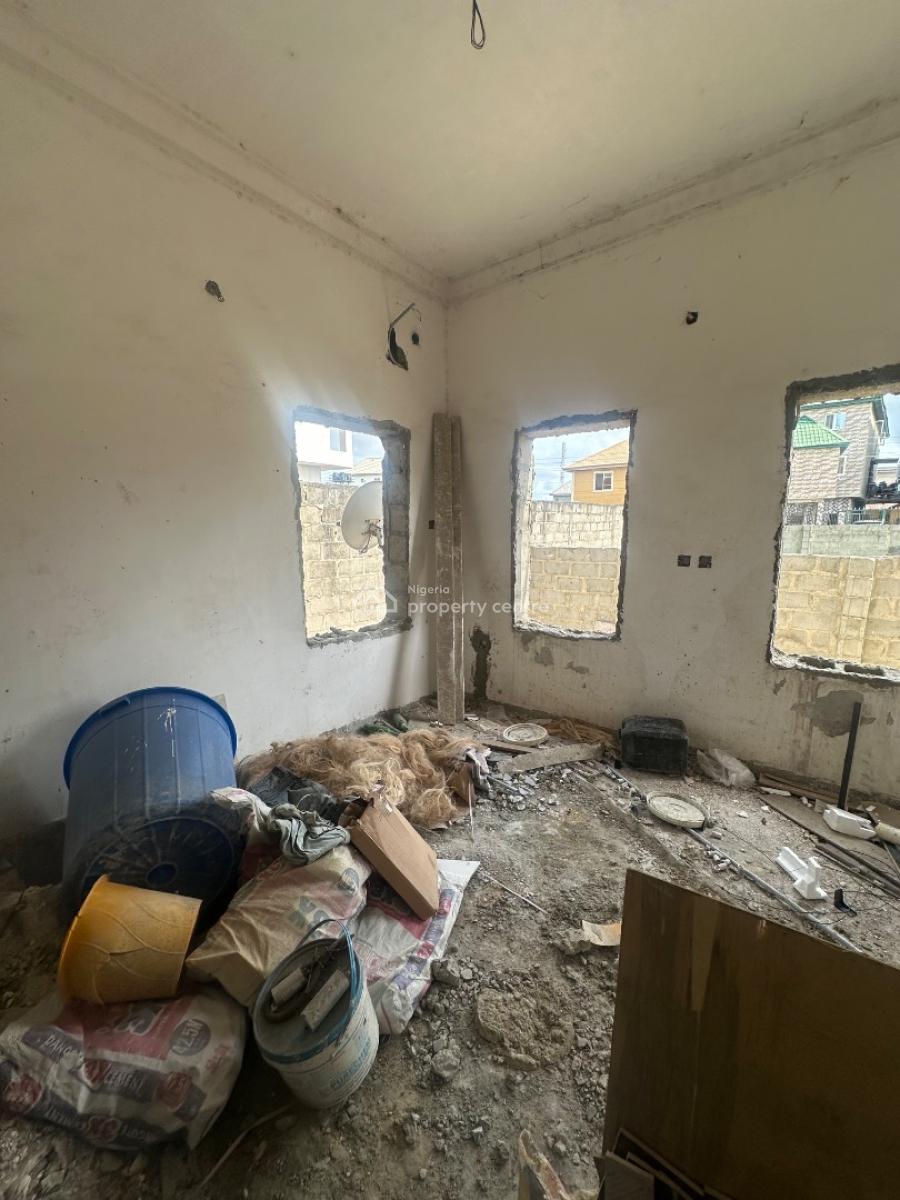 Incomplete Two Bedroom Flat, Sangotedo, Ajah, Lagos, Flat / Apartment for Rent