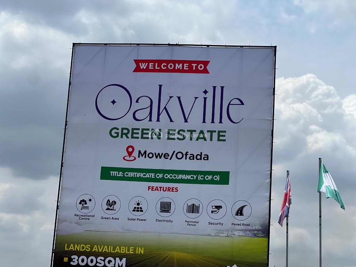 C of O Buy & Build Land with Instant Allocation Upon Complete Payment, Live in a Solar Powered Estate with Top Amenities . Start with 500k!!!, Mowe Ofada, Ogun, Land for Sale