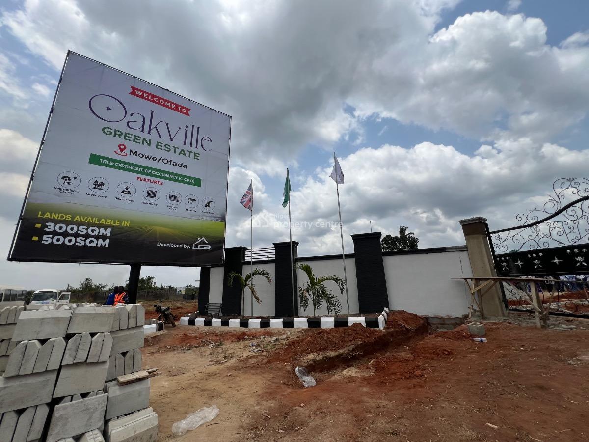 C of O Buy & Build Land with Instant Allocation Upon Complete Payment, Live in a Solar Powered Estate with Top Amenities . Start with 500k!!!, Mowe Ofada, Ogun, Land for Sale