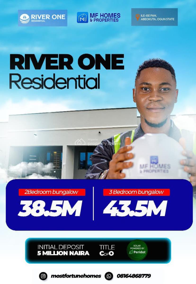 Spacious 3 Bedroom Bungalow in a Secured Environment, Flexible Payment Plan Available Position of Ile Ise Pan Expressway, Abeokuta South, Ogun, Semi-detached Bungalow for Sale