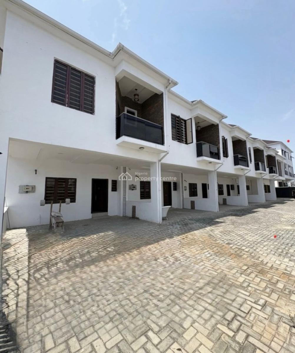 Newly Built Spacious 3 Bedroom Duplex with Bq, Orchid Road By Chevron Toll Gate Eleganza, Lekki, Lagos, Terraced Duplex for Rent