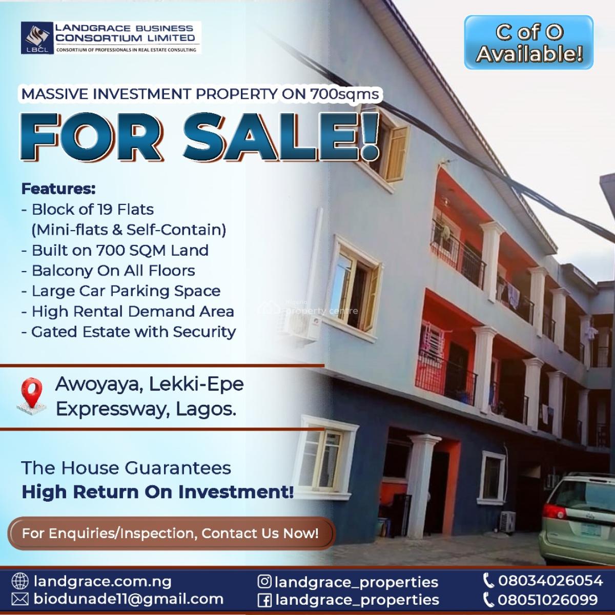 Massive Investment Property in Awoyaya, Awoyaya, Ibeju Lekki, Lagos, Block of Flats for Sale