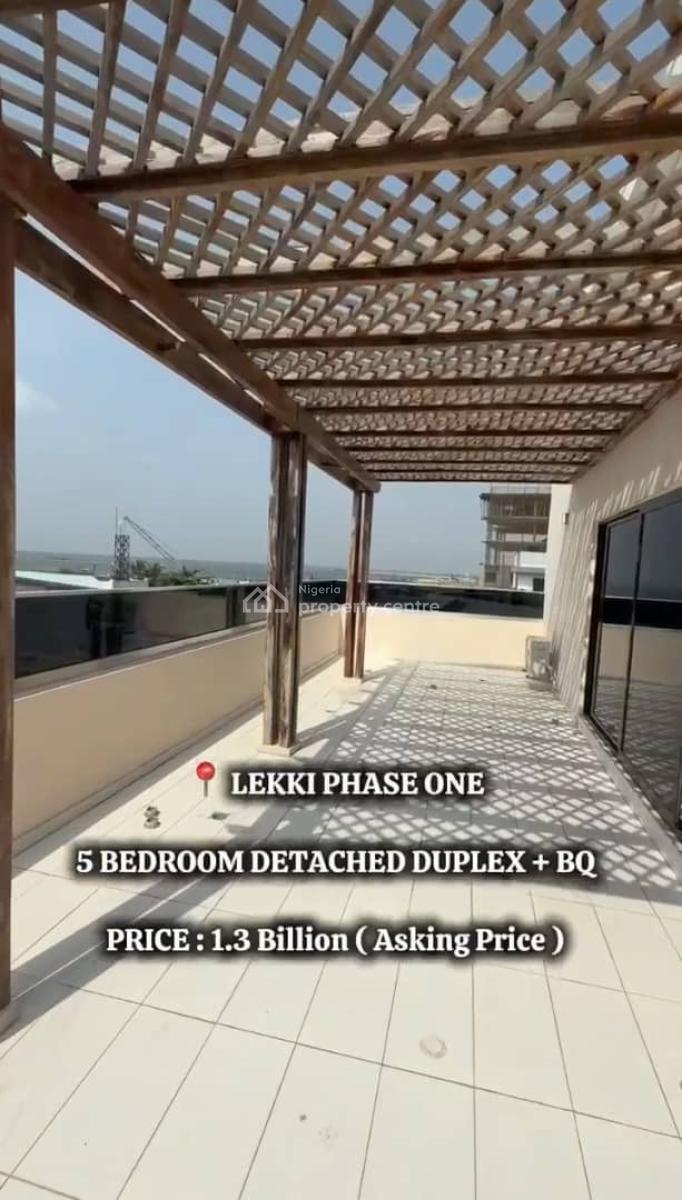 Newly and Spaciously Built Luxury 5 Bedroom Fully Detached Duplex +bq, Lekki Phase 1, Lekki, Lagos, Detached Duplex for Sale
