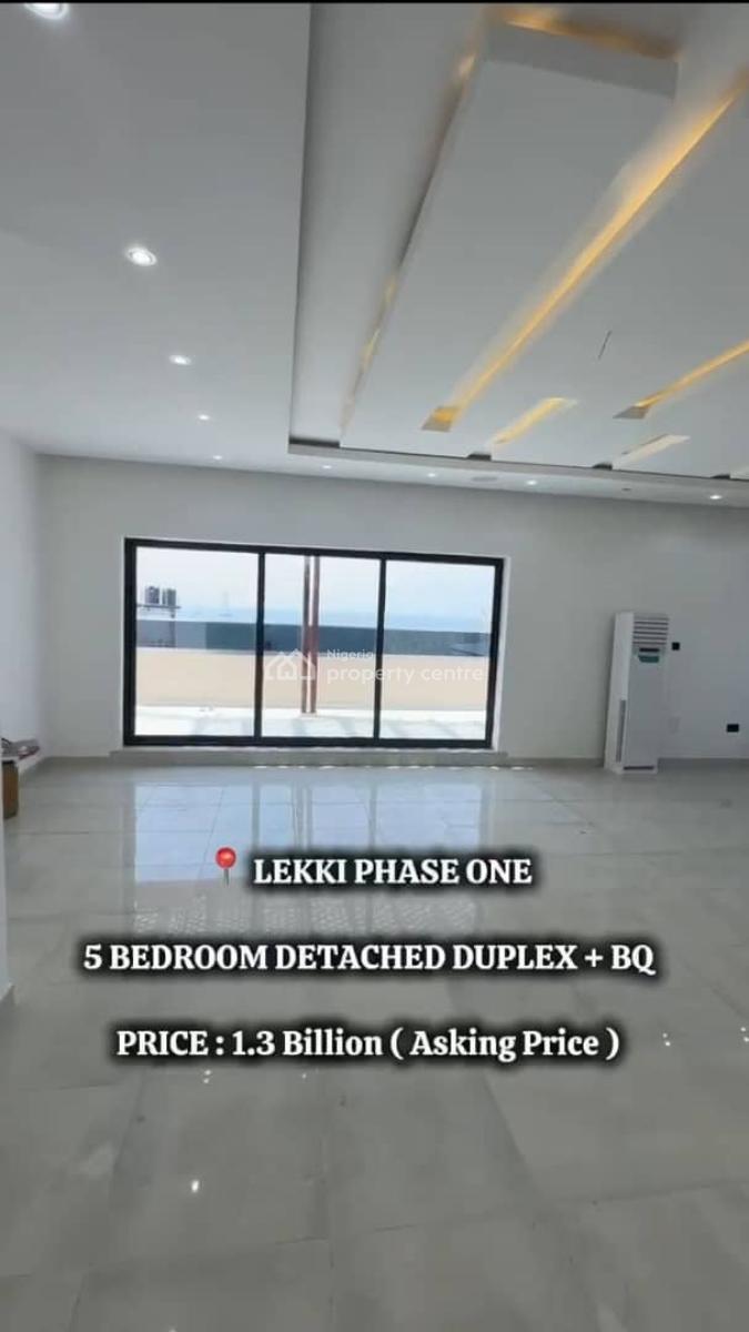 Newly and Spaciously Built Luxury 5 Bedroom Fully Detached Duplex +bq, Lekki Phase 1, Lekki, Lagos, Detached Duplex for Sale
