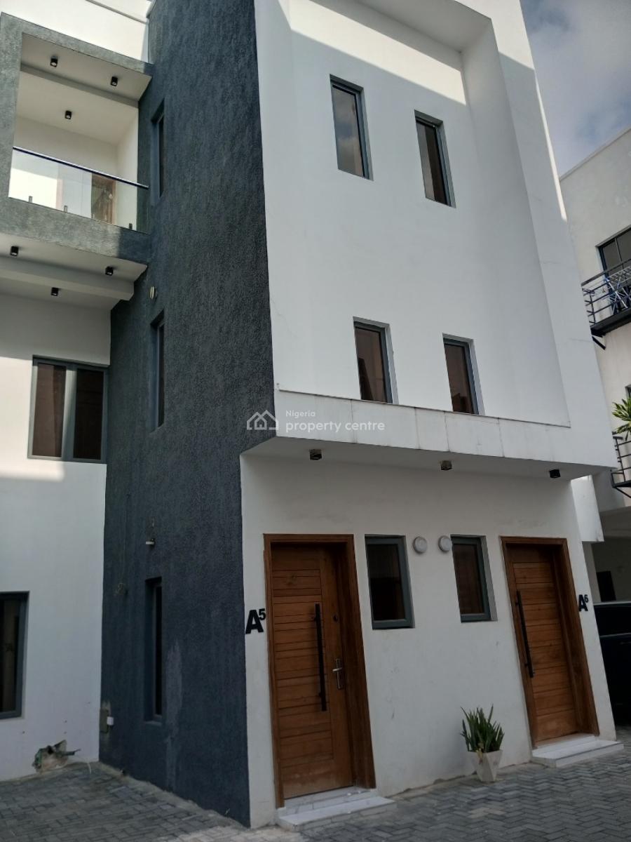 Serviced 4 Bedroom Duplex, Serene and Secured Area Off Freedom Way, Ikate, Lekki, Lagos, Terraced Duplex for Rent
