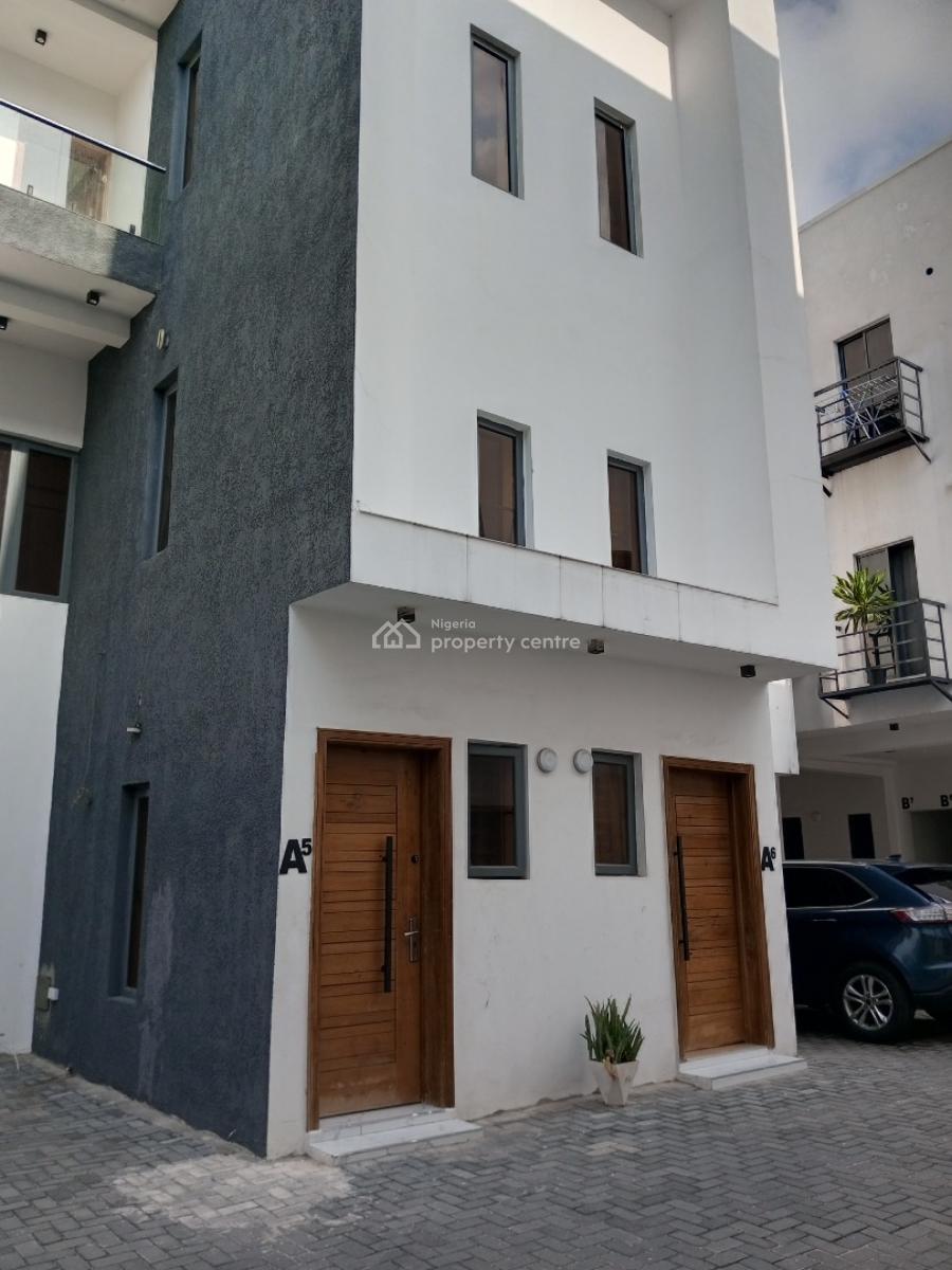 Serviced 4 Bedroom Duplex, Serene and Secured Area Off Freedom Way, Ikate, Lekki, Lagos, Terraced Duplex for Rent