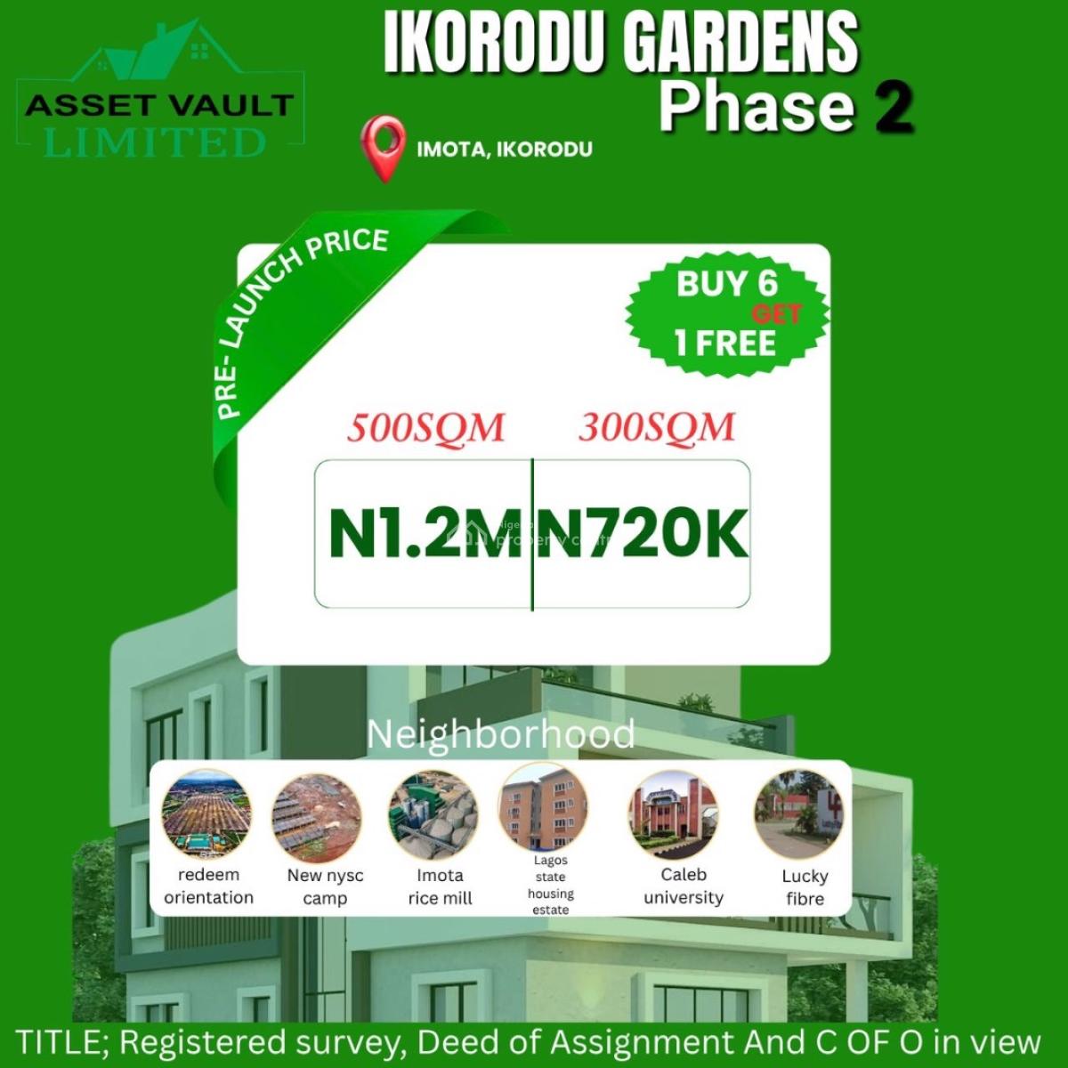 Land Banking with Registered Survey and Instant Allocation, Imota, Ikorodu, Lagos, Mixed-use Land for Sale