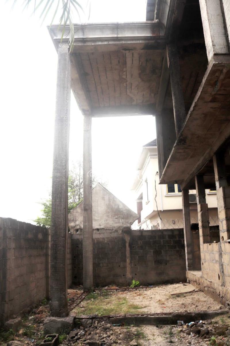 Spacious2-storey Massive 5 Bedroom Detached Duplex, Carcass Building, Silver Point Estate, Badore, Ajah, Lagos, House for Sale