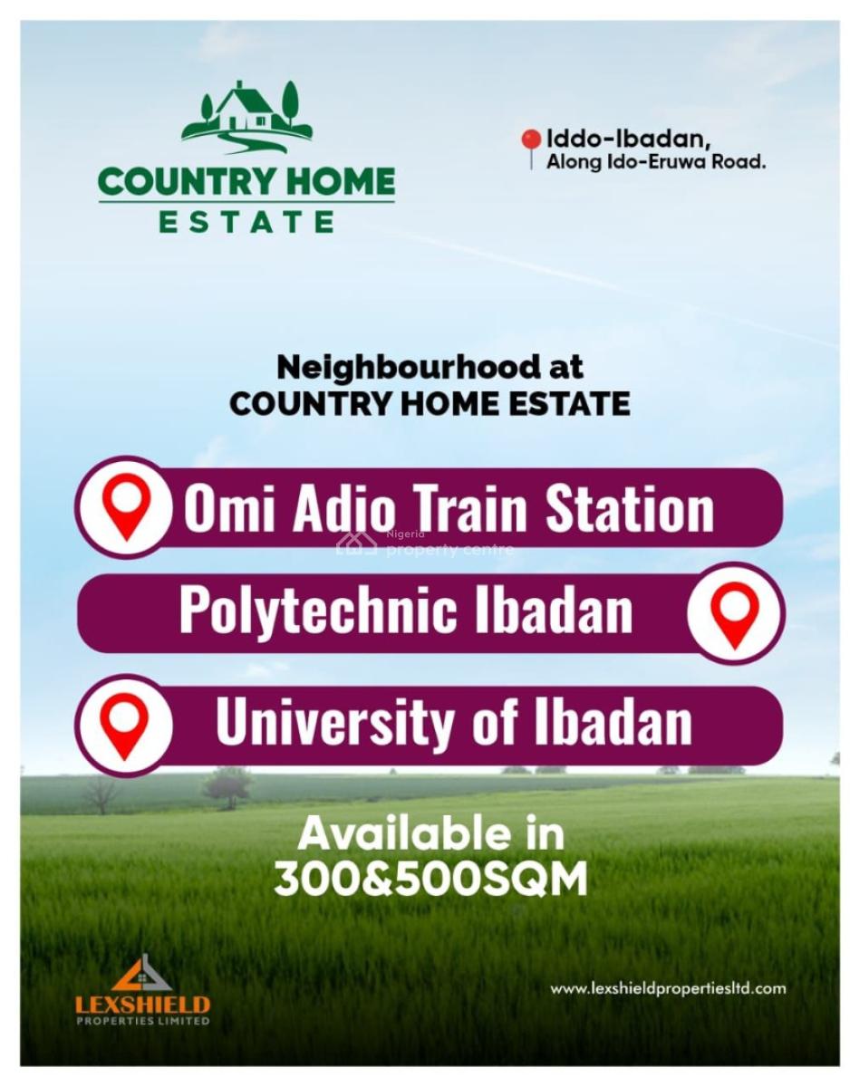 Land with Instant Allocation Under 5 Million in Ibadan, Country Home Estate, Ido-eruwa Road, Iddo, Ibadan, Oyo, Mixed-use Land for Sale