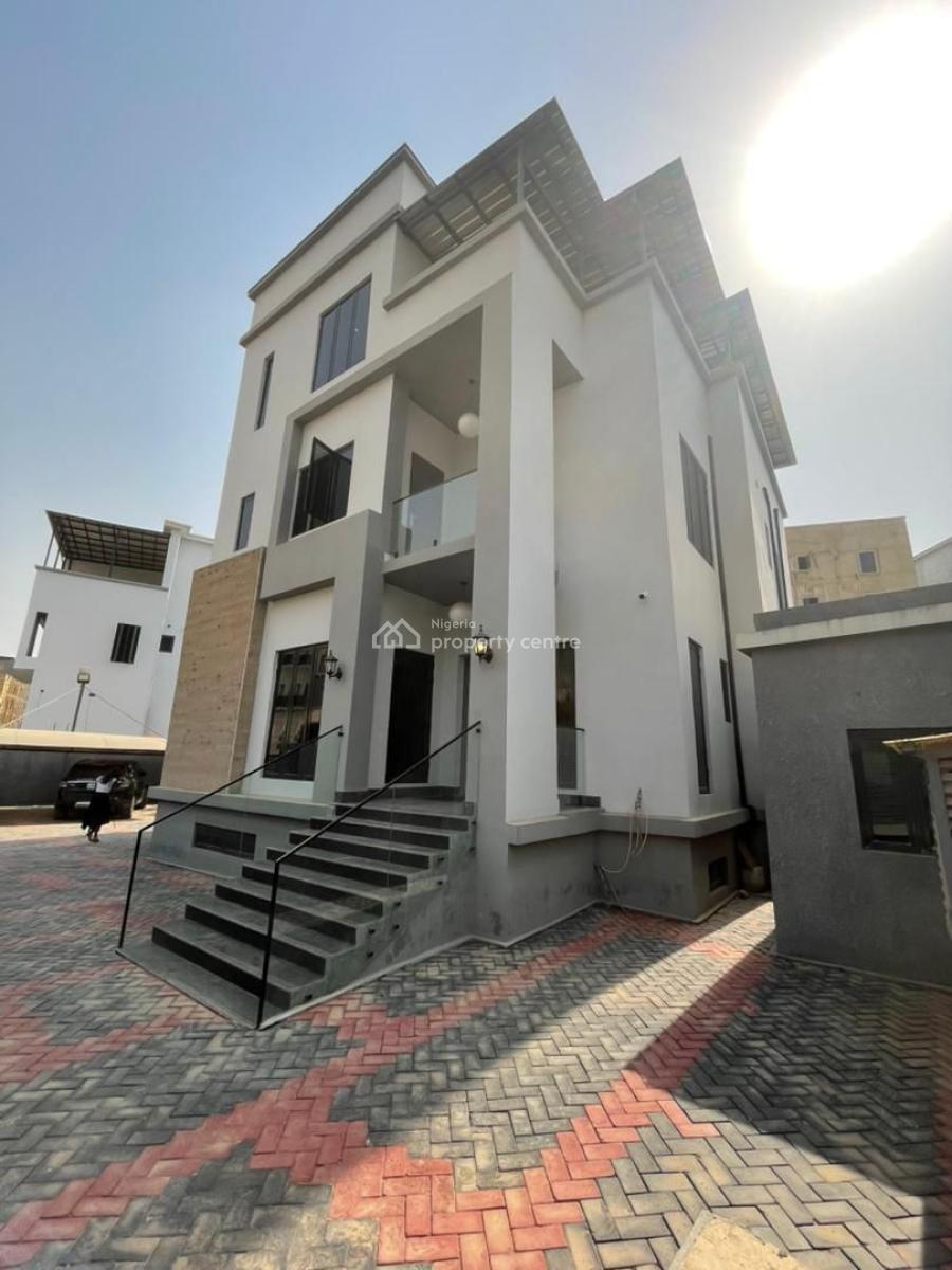 a Trendy Automated 5 Bedroom Villa Complete with a Pool, Cinema, Guzape District, Abuja, House for Sale
