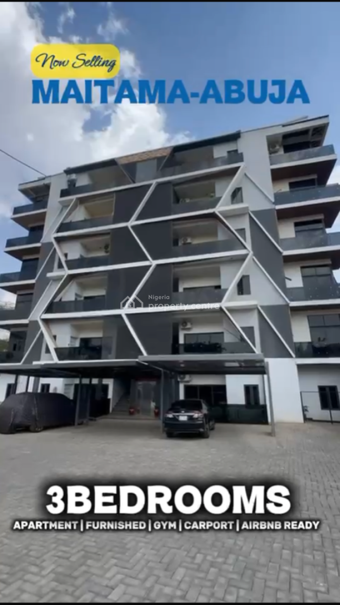 a Fully Furnished 3-bedroom Apartment, Airbnb-standard Residence, Maitama District, Abuja, House for Sale