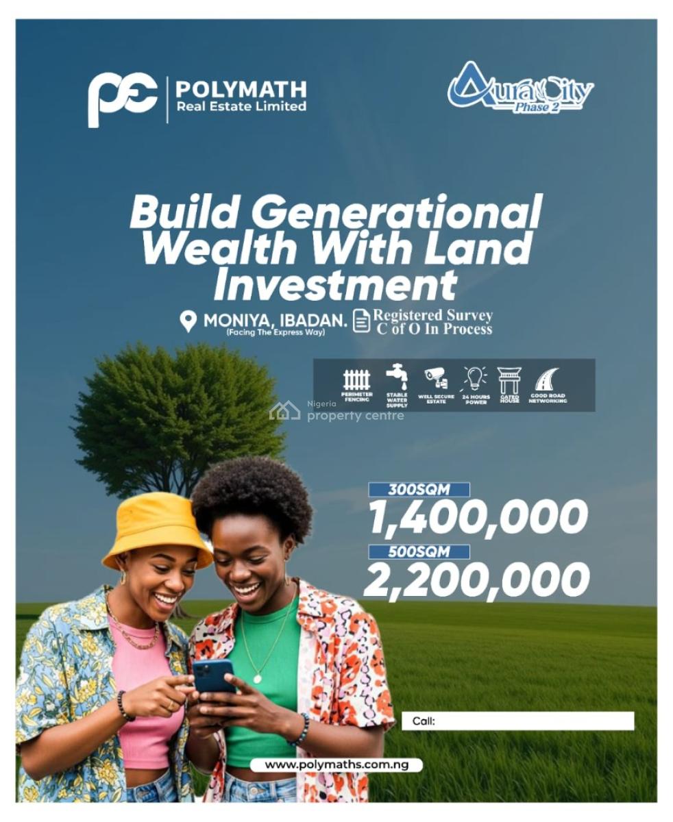 Land By The Express, Aura City, Moniya, Ibadan, Oyo, Residential Land for Sale