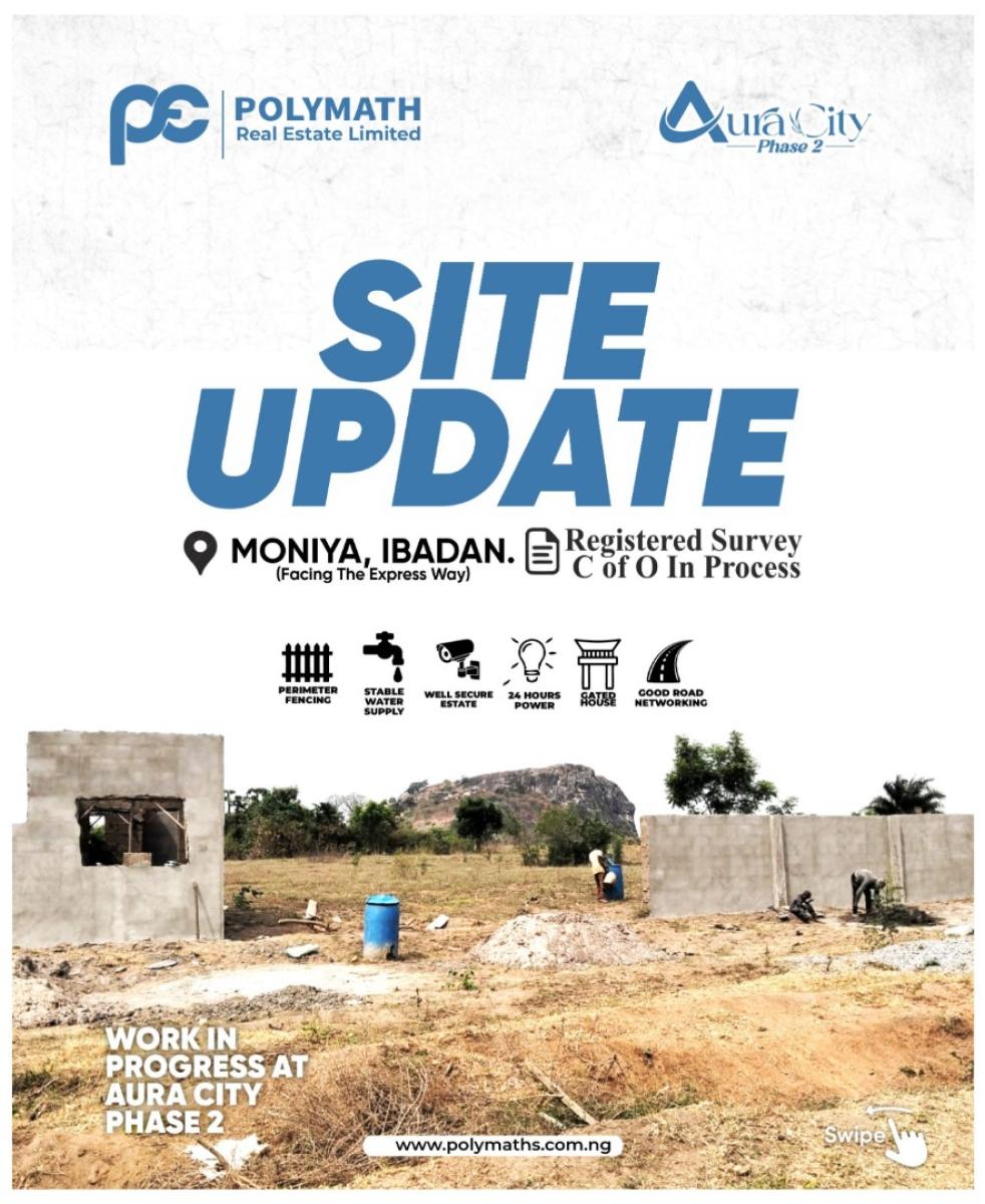 Land Facing The Express, Aura City, Moniya, Ibadan, Oyo, Residential Land for Sale