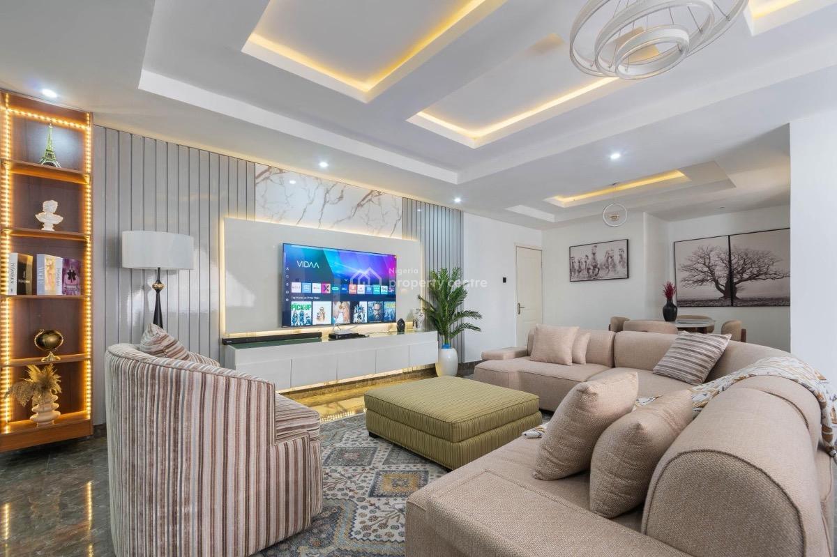 Cozy and Beautifully Furnished 3-bedroom Apartment Now Available for I, Lekki Phase 1, Lekki, Lagos, House Short Let