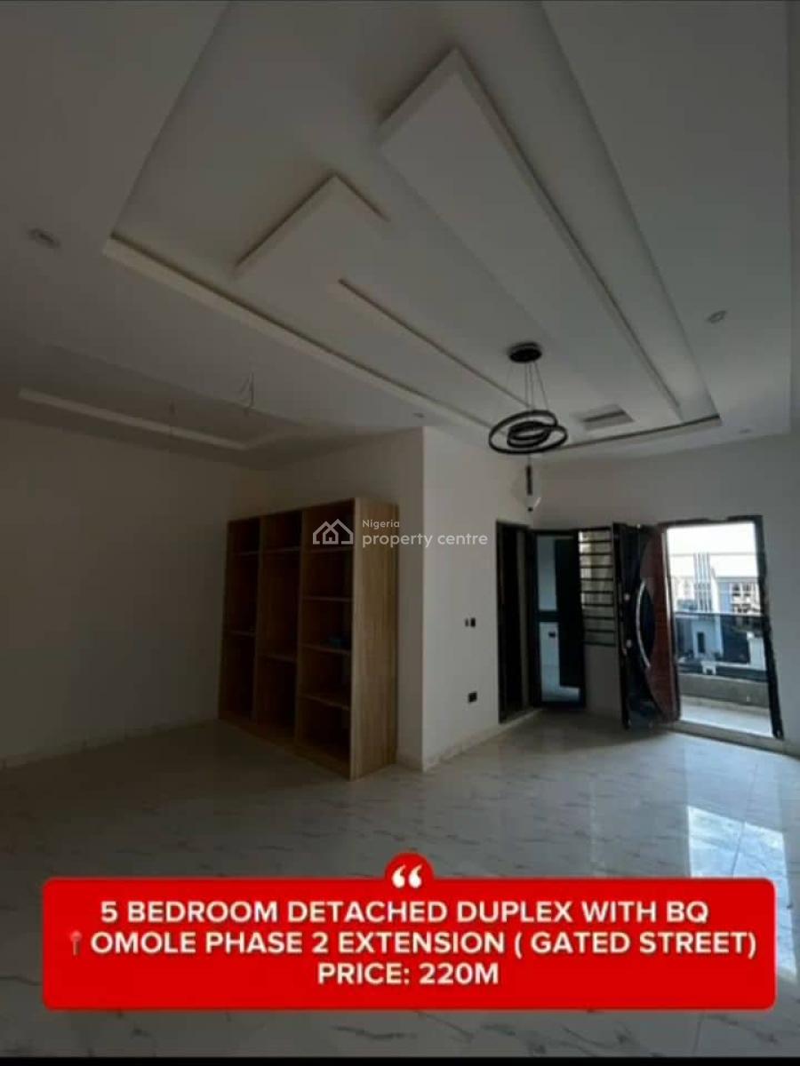 Newly Built Luxury 5 Bedroom Fully Detached Duplex, Extension, Omole Phase 2, Ikeja, Lagos, Detached Duplex for Sale