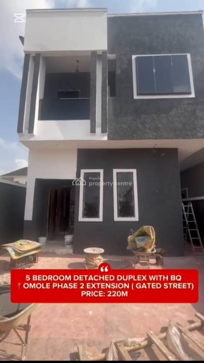 Newly Built Luxury 5 Bedroom Fully Detached Duplex, Extension, Omole Phase 2, Ikeja, Lagos, Detached Duplex for Sale