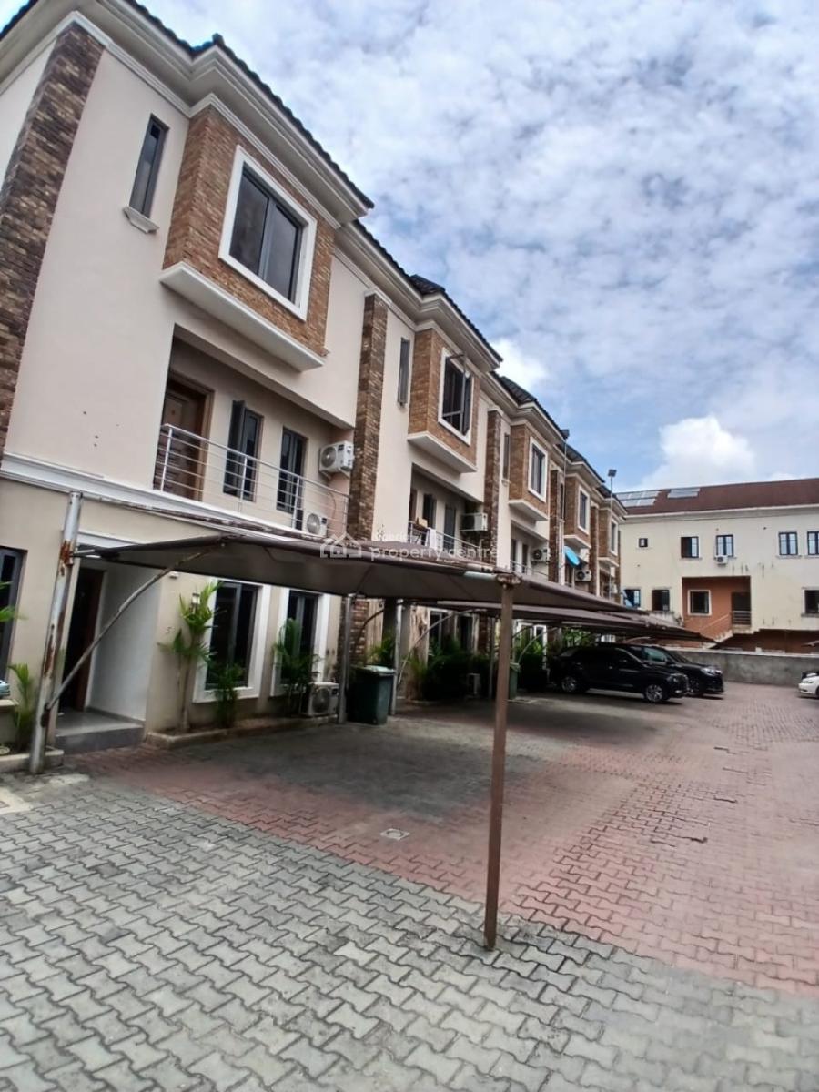 Luxury 3 Bedroom Terrace Service Estate with Bq, Abiola Court, Ikate Elegushi, Lekki, Lagos, Terraced Duplex for Sale