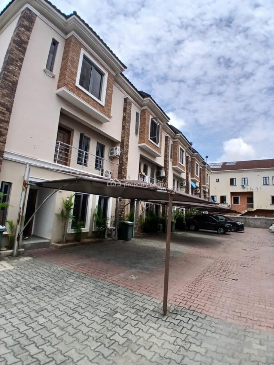 Luxury 3 Bedroom Terrace Service Estate with Bq, Abiola Court, Ikate Elegushi, Lekki, Lagos, Terraced Duplex for Sale