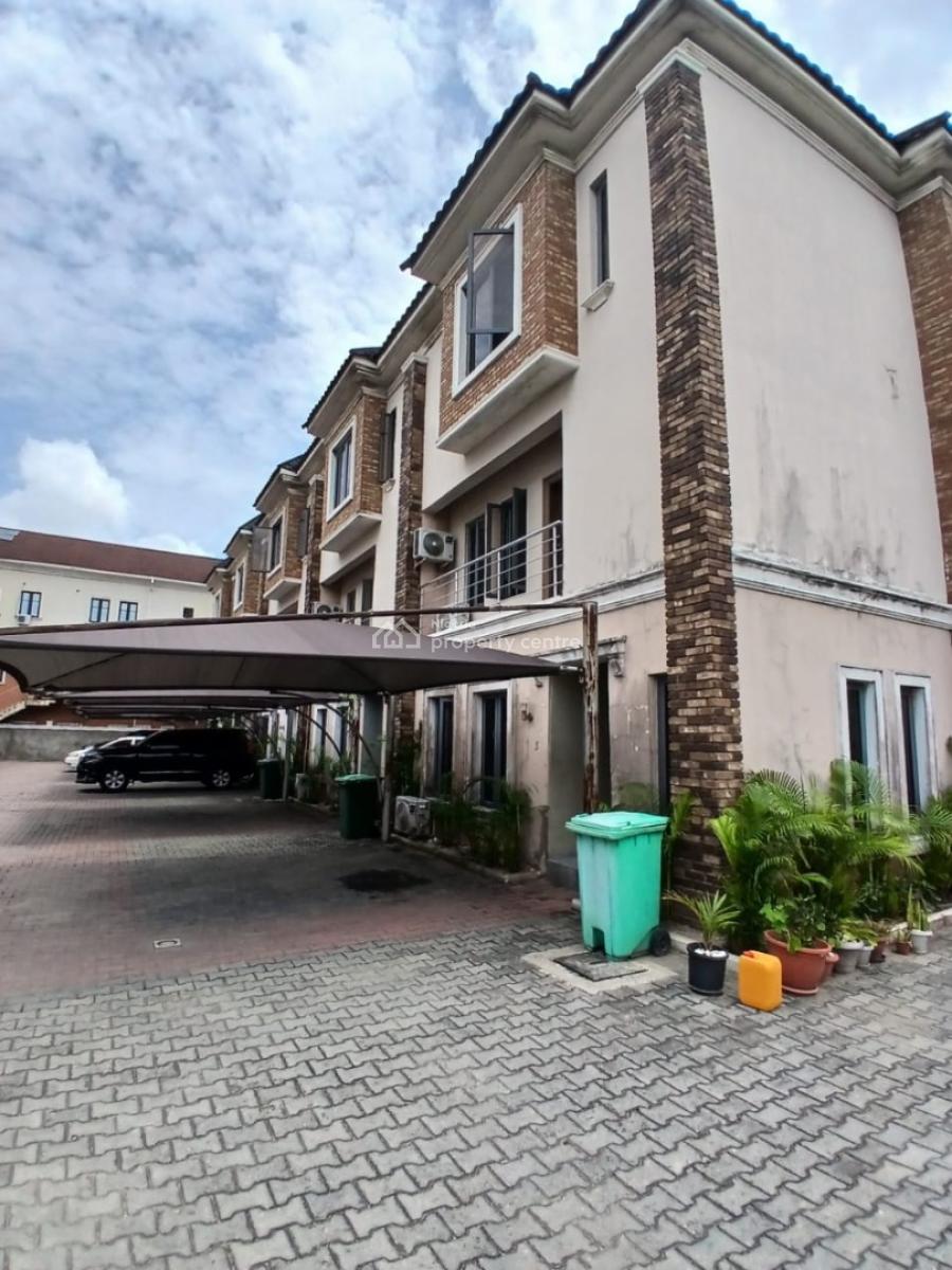 Luxury 3 Bedroom Terrace Service Estate with Bq, Abiola Court, Ikate Elegushi, Lekki, Lagos, Terraced Duplex for Sale