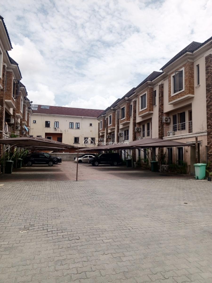 Luxury 4 Bedroom Terrace Duplex with Bq in a Service Estate, Abiola Court Estate, Ikate Elegushi, Lekki, Lagos, Terraced Duplex for Sale
