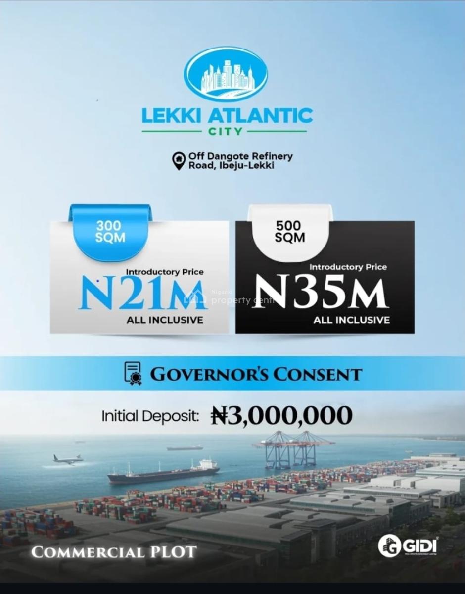 Lekki Atlantic City Luxry 500 Sqm Dry Estate Land, Off Dangote Refinery Road Central Business District Eleko New Lagos, Ibeju Lekki, Lagos, Mixed-use Land for Sale