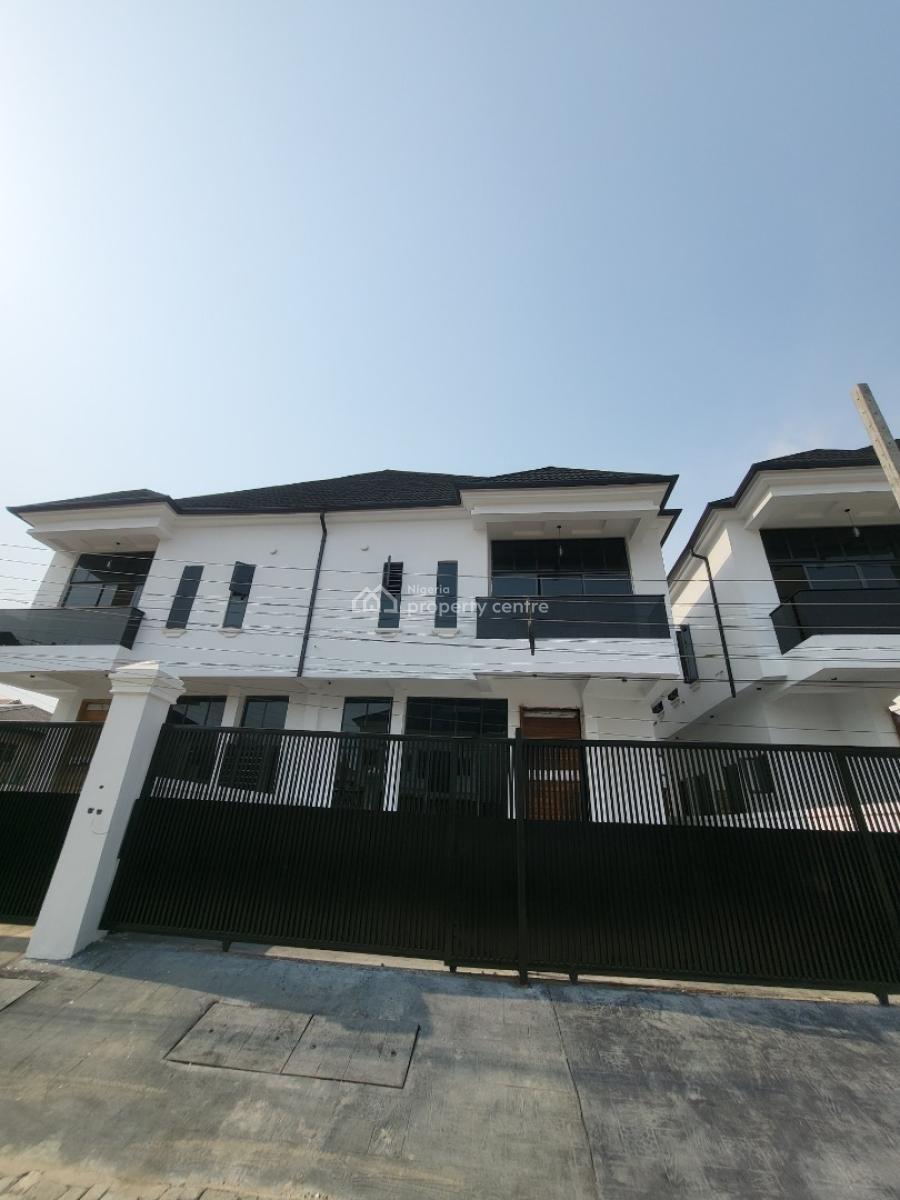 Spacious Luxurious  4 Bedroom Semi Detached Duplex with Bq, Osapa, Lekki, Lagos, Semi-detached Duplex for Sale