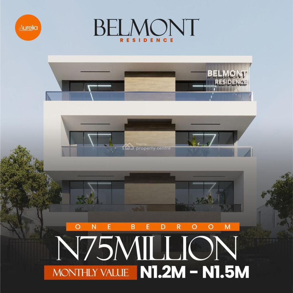 (belmont Residence) 1-bedroom Apartment, Yaba, Lagos, Block of Flats for Sale
