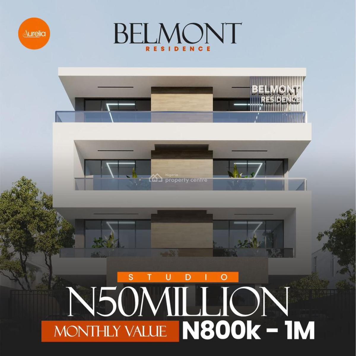 (belmont Residence) 1-bedroom Apartment, Yaba, Lagos, Block of Flats for Sale