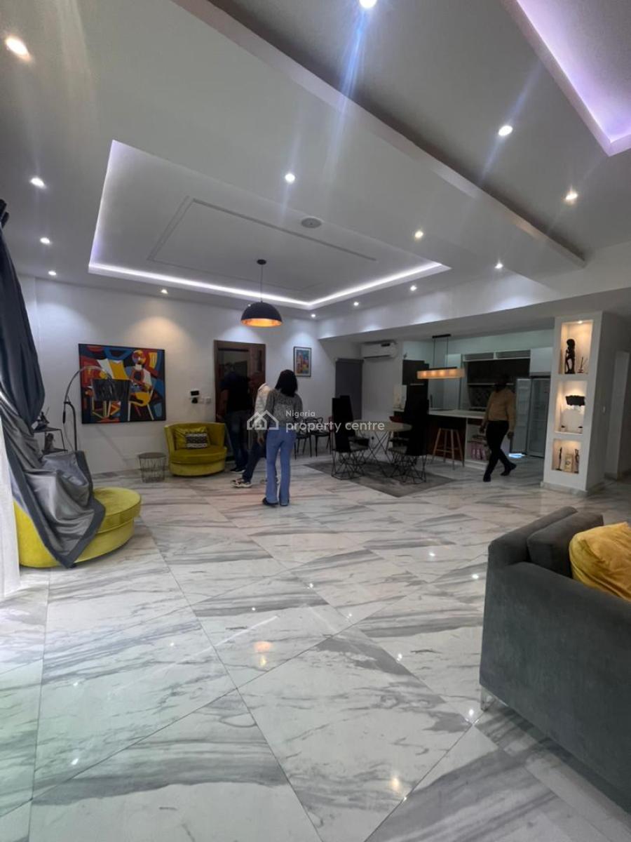 Fully Furnished 3-bed Apartment on The 1st Floor, Off Bourdilon, Ikoyi, Lagos, Flat / Apartment for Rent