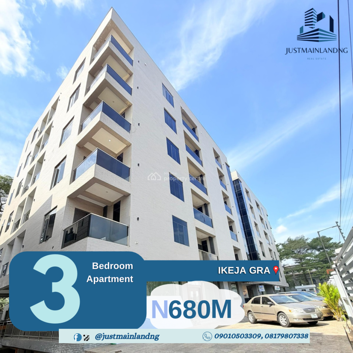 Nicely Built Furnished 3-bedroom Apartment in a Secured Location, Ikeja Gra, Lagos, Ikeja, Lagos, Block of Flats for Sale