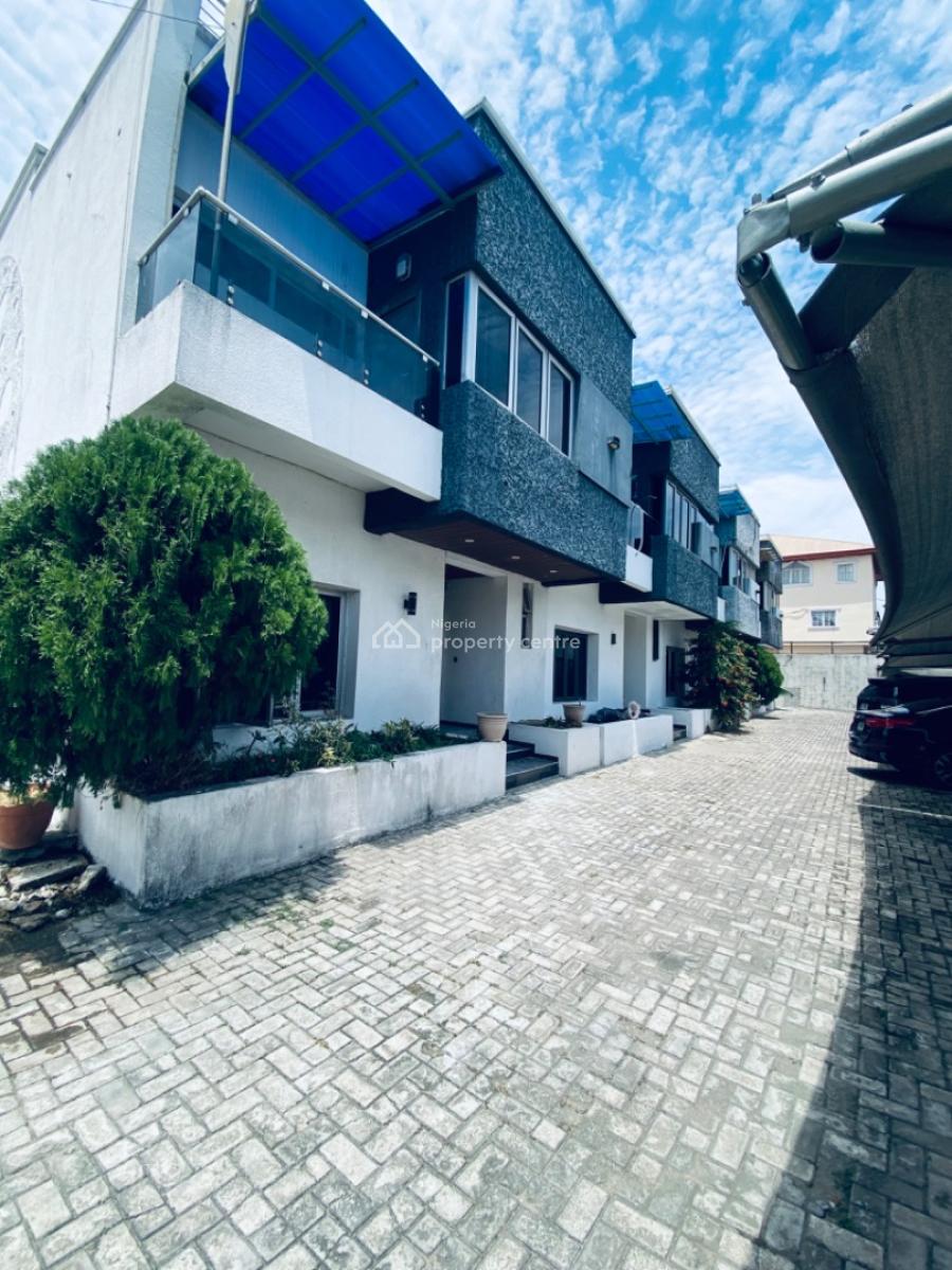 a Self Serviced 4 Bedrooms Terrace Duplex with a Rooftop Terrace, Phase One, Lekki Phase 1, Lekki, Lagos, Terraced Duplex for Rent