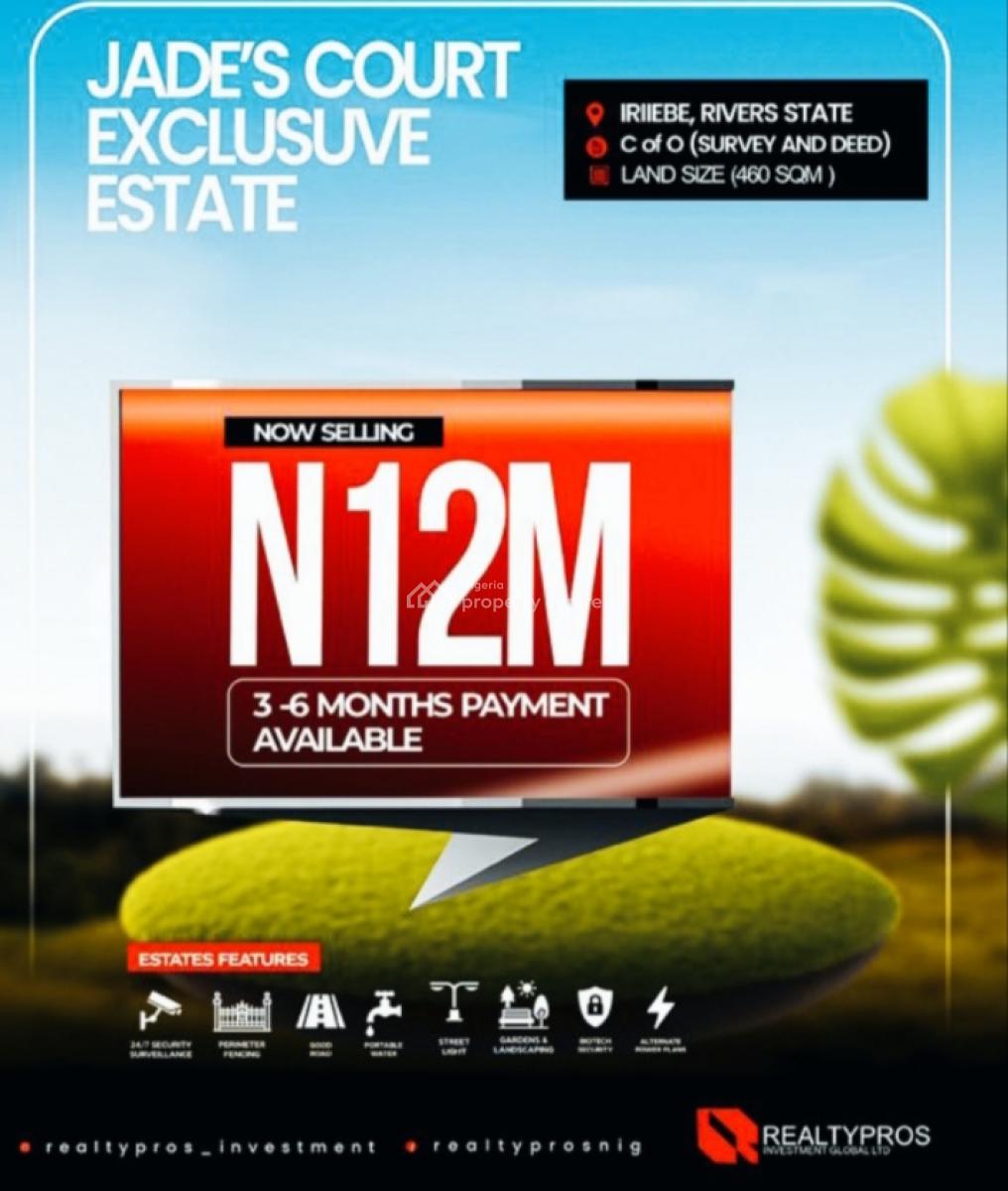 Residential Land, Iriebe, Obio-akpor, Rivers, Residential Land for Sale