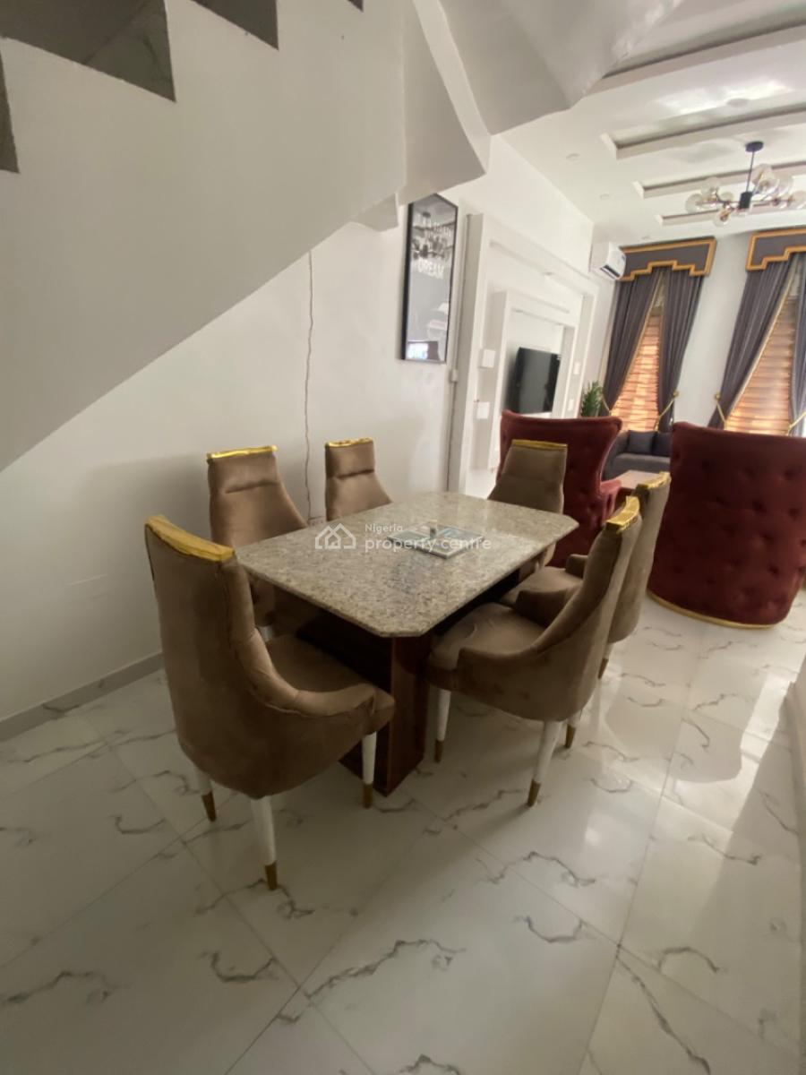 Bran New Furnished 4 Bedrooms Semi Detached Duplex with Bq, Orchid Road -gated Estate, Lekki Phase 2, Lekki, Lagos, Semi-detached Duplex for Rent