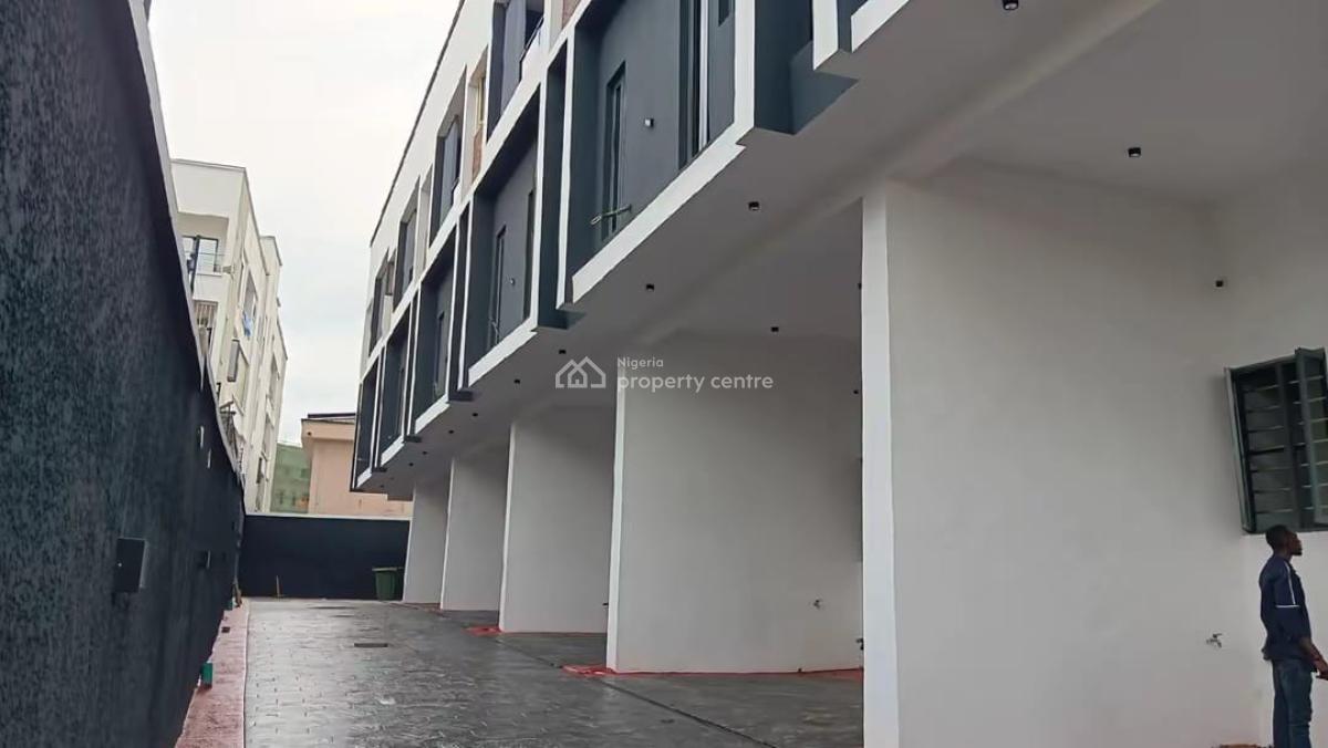 Four Bedrooms with a B/q Each. Ground Floor, Sitting Room, Visitors to, in a Gated Secured Estate, Maryland, Lagos, Terraced Duplex for Sale