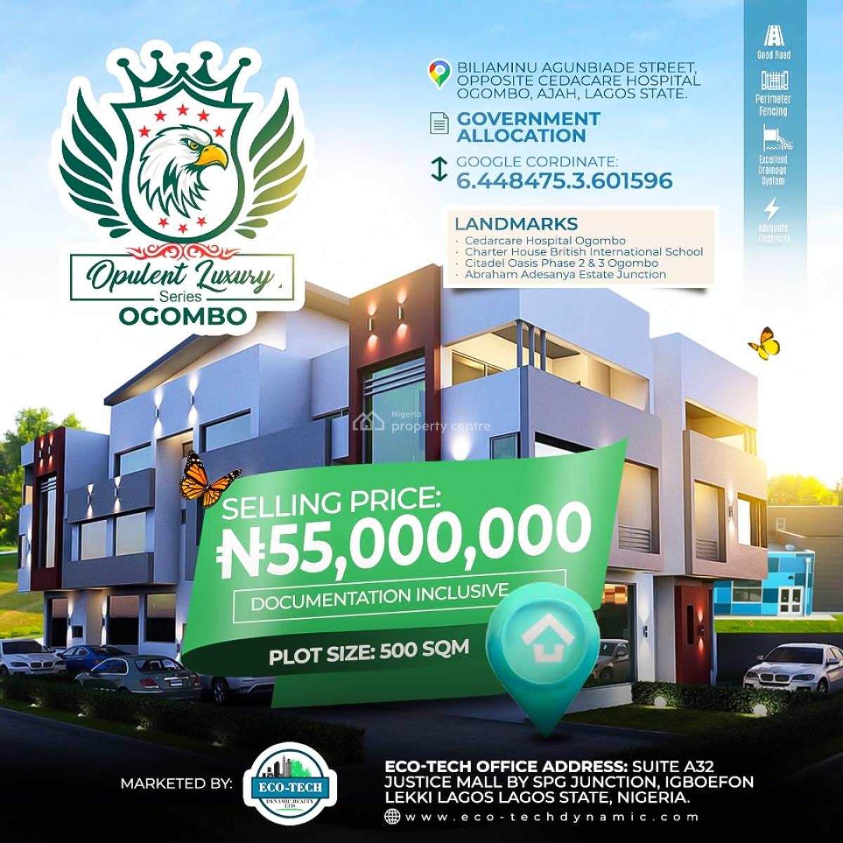 Opulent Luxury Estate, Mideaw View Estate, Ogombo, Ajah, Lagos, Mixed-use Land for Sale