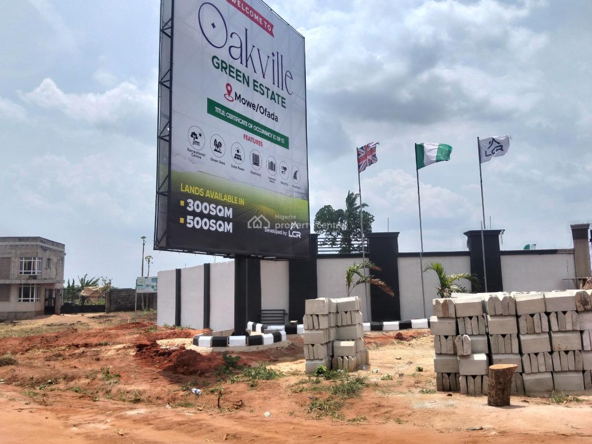 Land with C of O Suitable for Residential, Oakville Green Estate,near Sagamu Interchange, Mowe Ofada, Ogun, Residential Land for Sale
