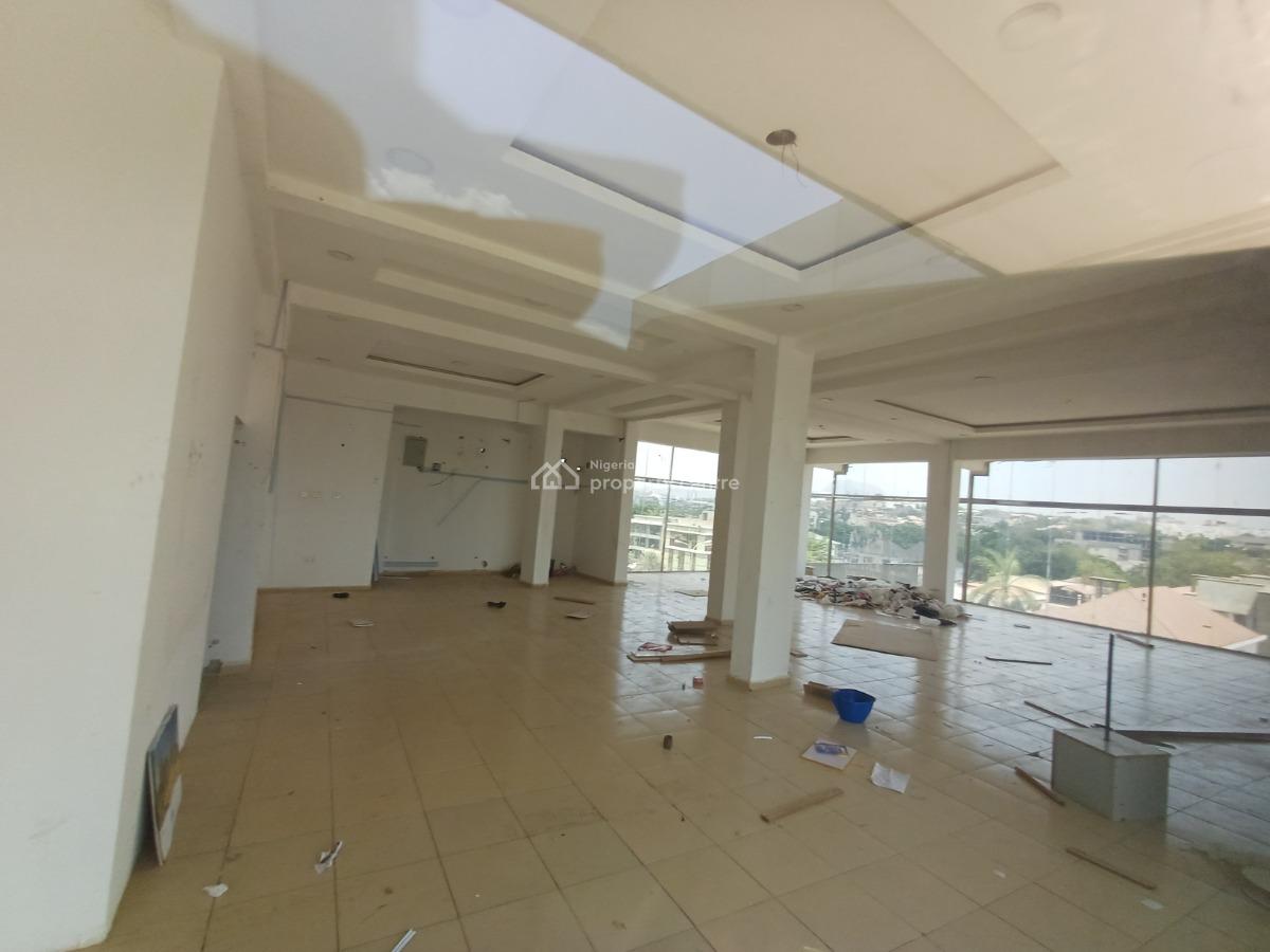 193.47sqm Office / Shop Space on The Fourth Floor (elevator & Gen), Wuse 2, Abuja, Office Space for Rent