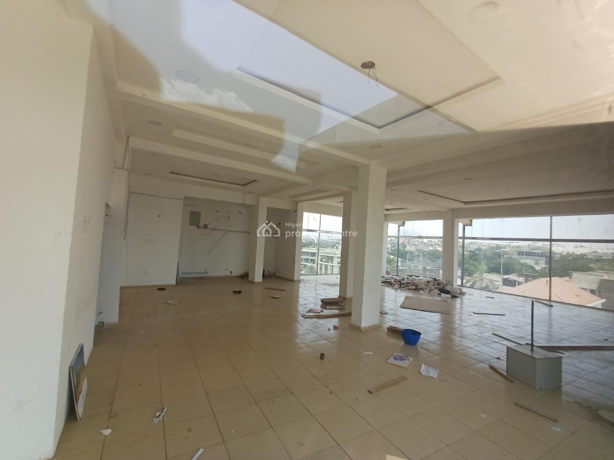 193.47sqm Office / Shop Space on The Fourth Floor (elevator & Gen), Wuse 2, Abuja, Office Space for Rent