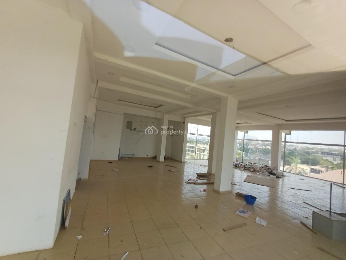 193.47sqm Office / Shop Space on The Fourth Floor (elevator & Gen), Wuse 2, Abuja, Office Space for Rent
