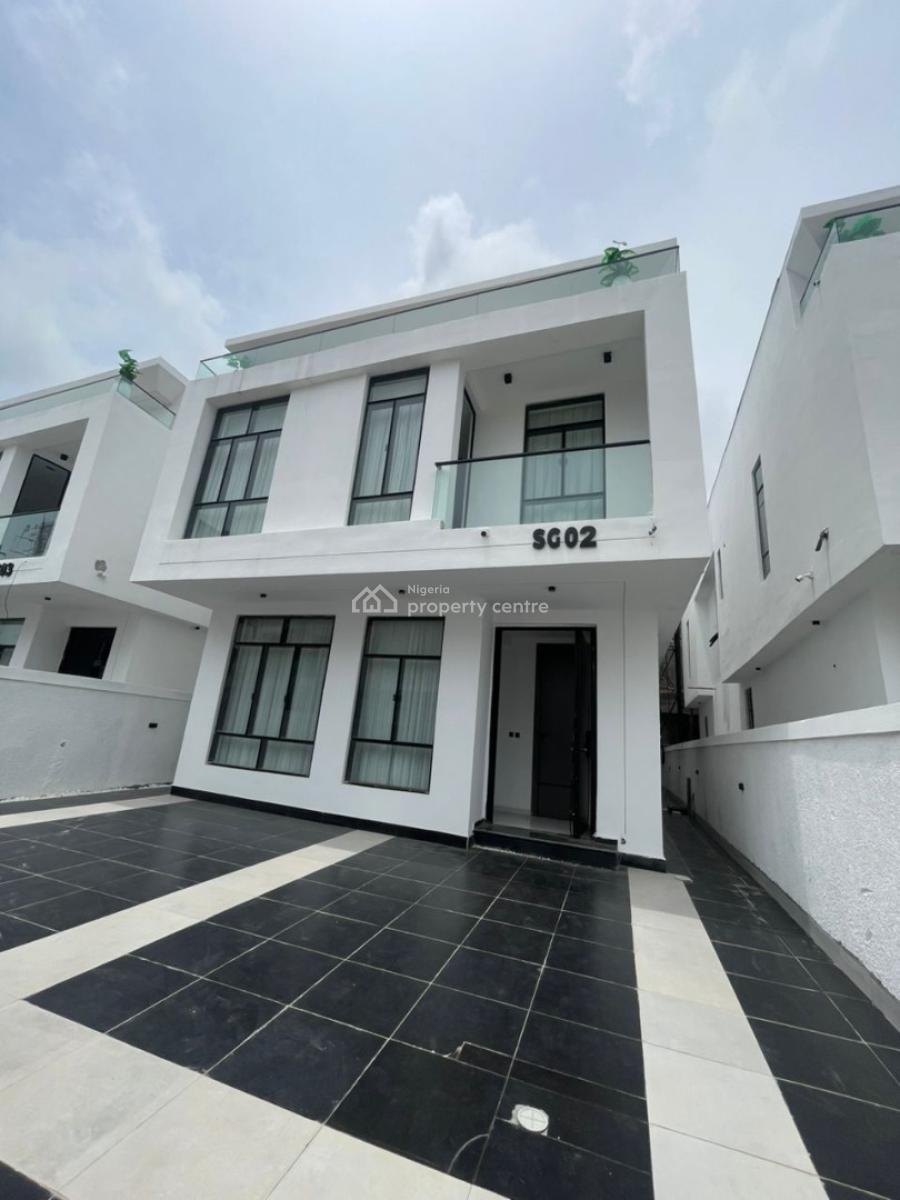 Luxurious 5 Bedroom Fully Detached Duplex with a Bq in a Secure Estate, Chevron, Lekki, Lagos, Detached Duplex for Sale